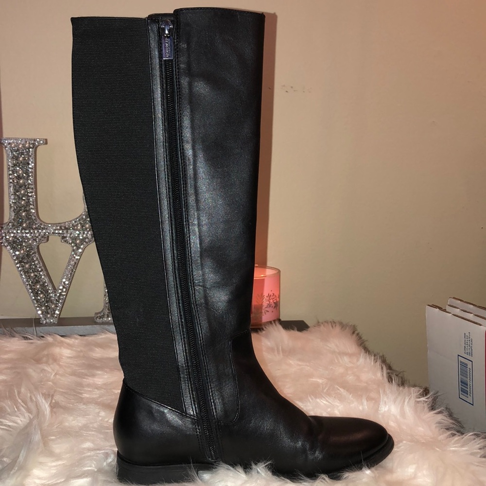 Kenneth Cole Reaction Leather Riding Boots - Black - Picture 5 of 16